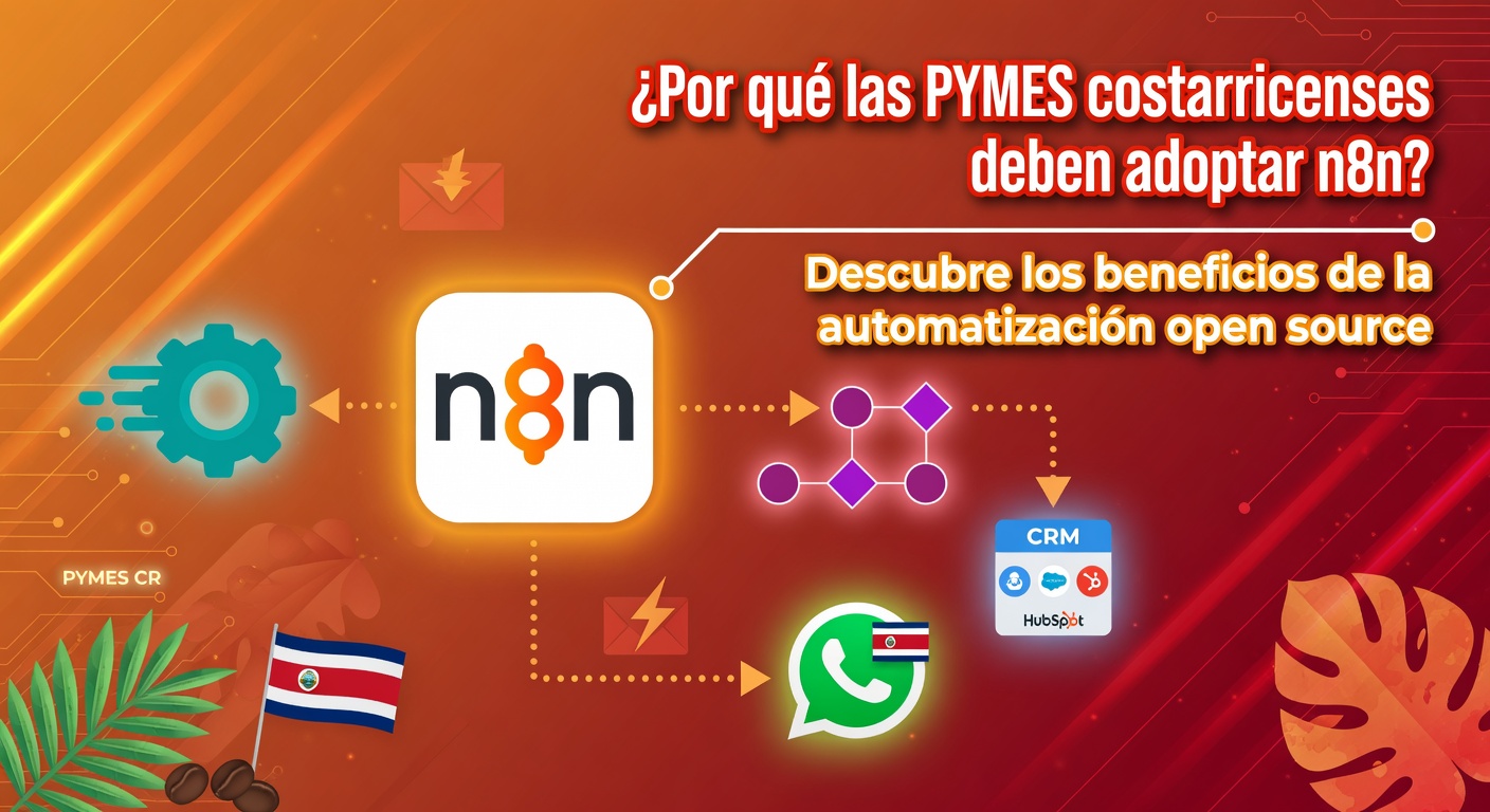 ¿Por qué las PYMES costarricenses deben adoptar n8n? Descubre los beneficios de la automatización open source