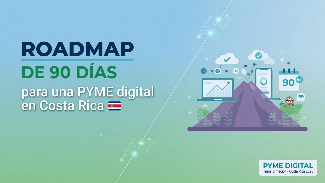 Roadmap de 90 días para una PYME digital en Costa Rica